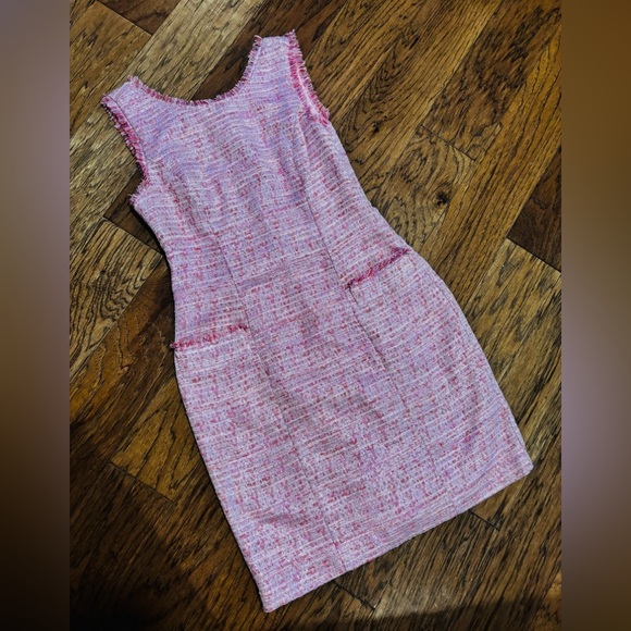 Adrianna Papell Pink Tweed size 8 - Picture 1 of 3